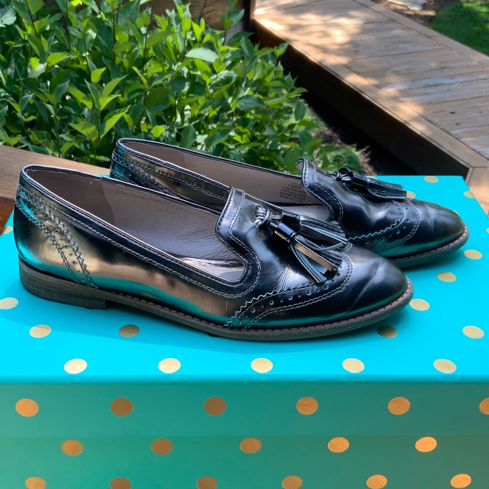 Louise et Cie 7.5 metallic loafers